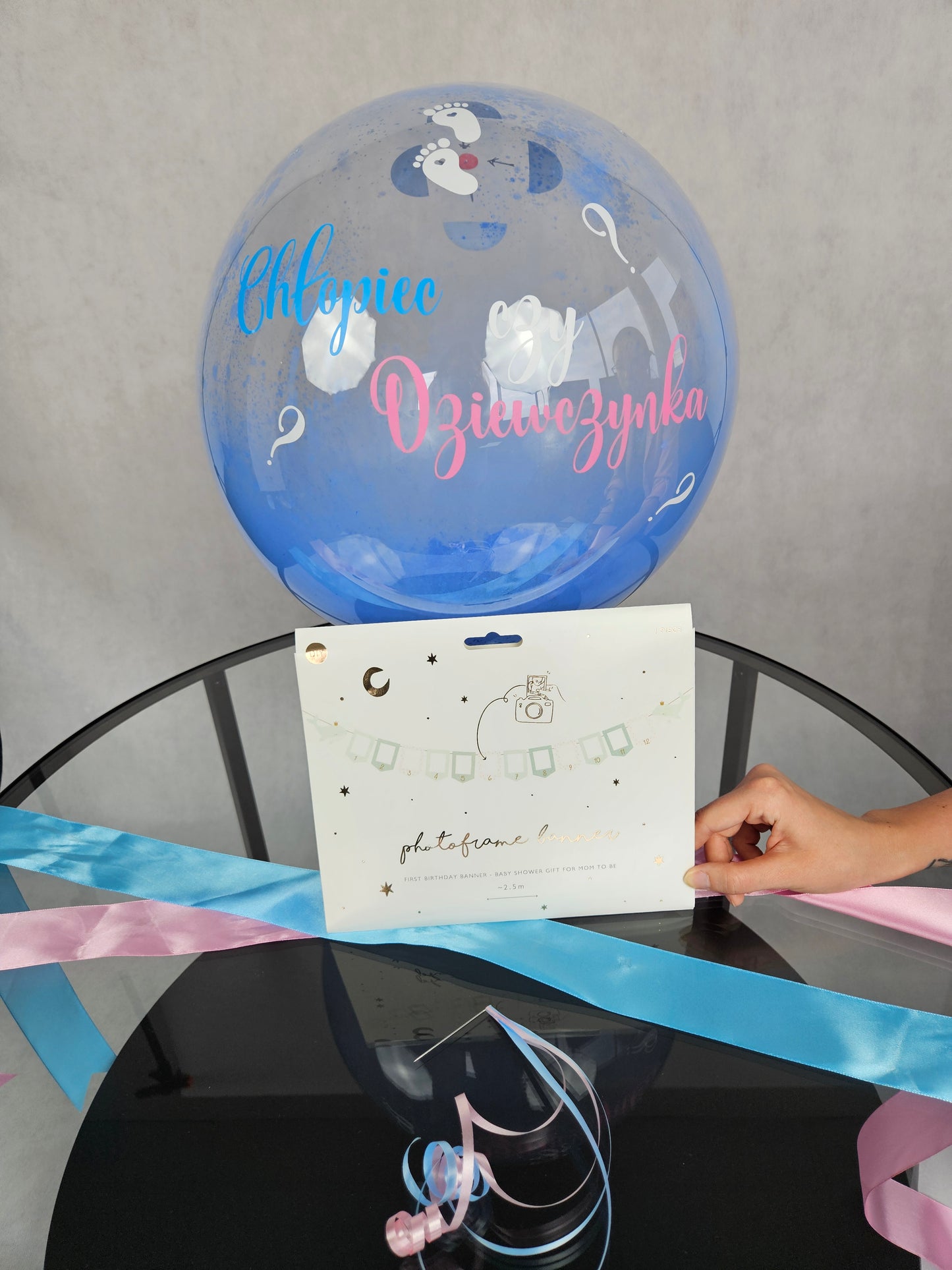 Balon do Gender Reveal z Proszkiem Holi – Chłopiec czy Dziewczynka? + PREZENT!