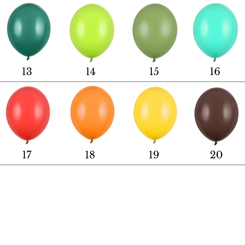 Balony z Helem w Pudełku Prezentowym 6 szt. – WŁASNA kompozycja