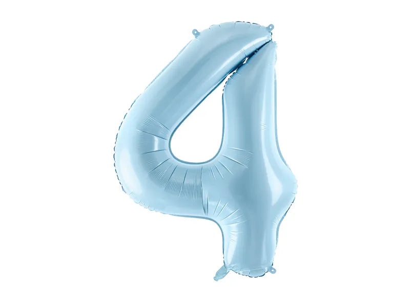 Balon foliowy Cyfra DUŻA 86cm, niebieski, różne warianty (0-9)