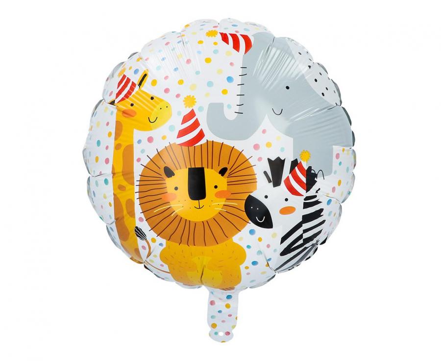 Balony z Helem w Pudełku Prezentowym – Urodzinowe Safari