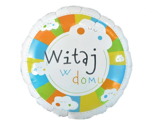 Balon foliowy "Witaj w domu" 36cm