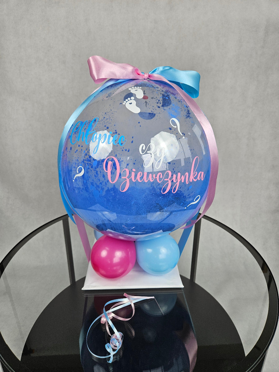 Balon_z_niebieskim_proszkiem_w_środku_gender_reveal_chlopiec