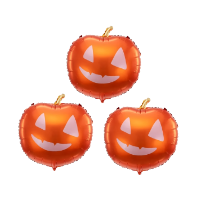 Balony z Helem w Pudełku Prezentowym – Halloween „Trzy Dynie”