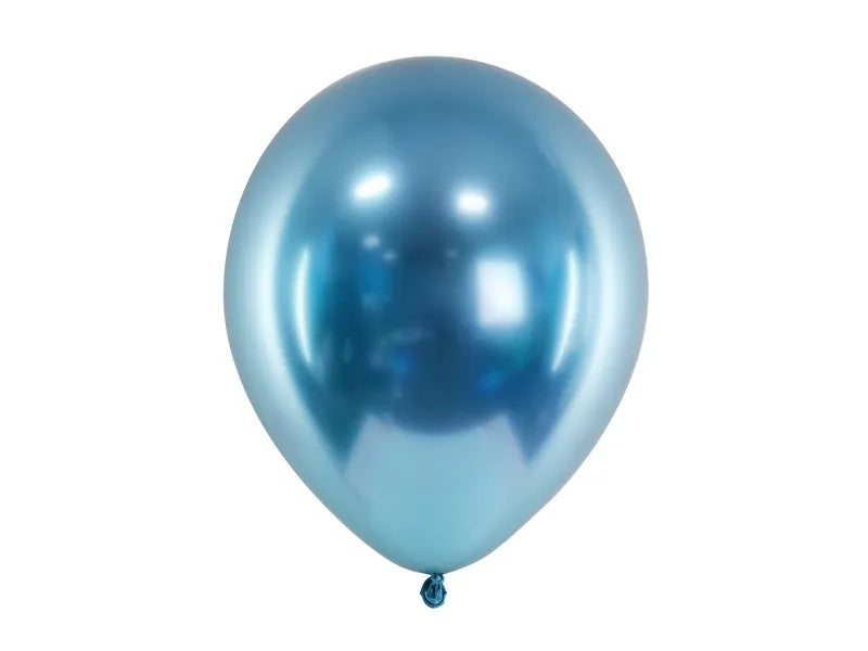 Balony z Helem w Pudełku Prezentowym – Chrzest Święty z Gołębiem (Biel i Błękit)