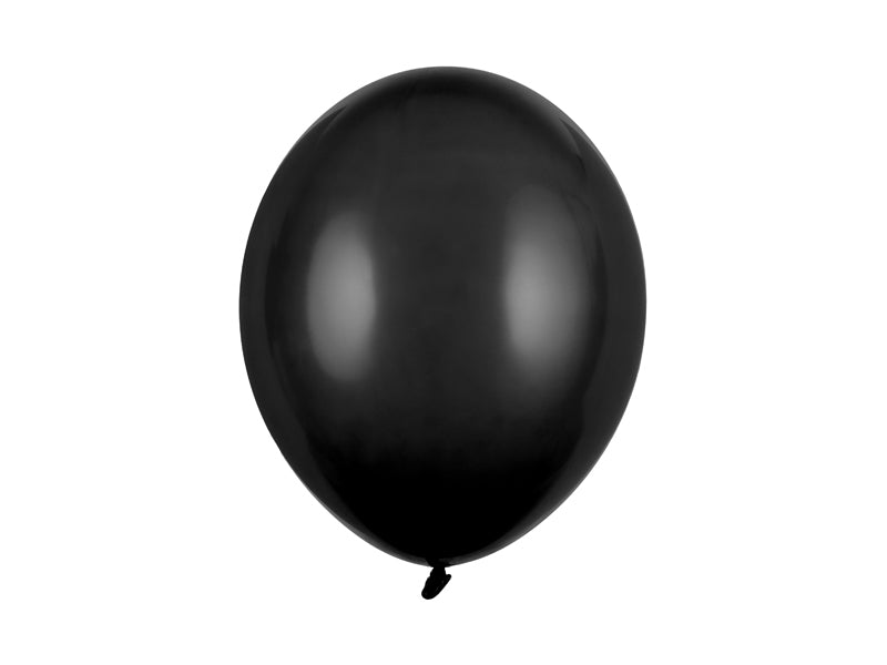 Balon lateksowy jednokolorowy 30cm z helem i wstążką