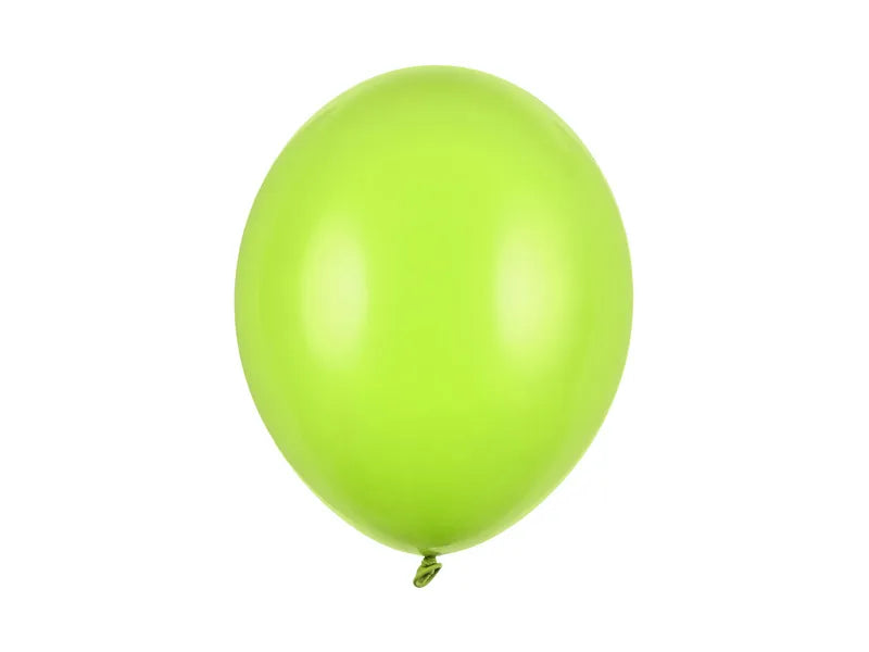 Balon lateksowy jednokolorowy 30cm z helem i wstążką