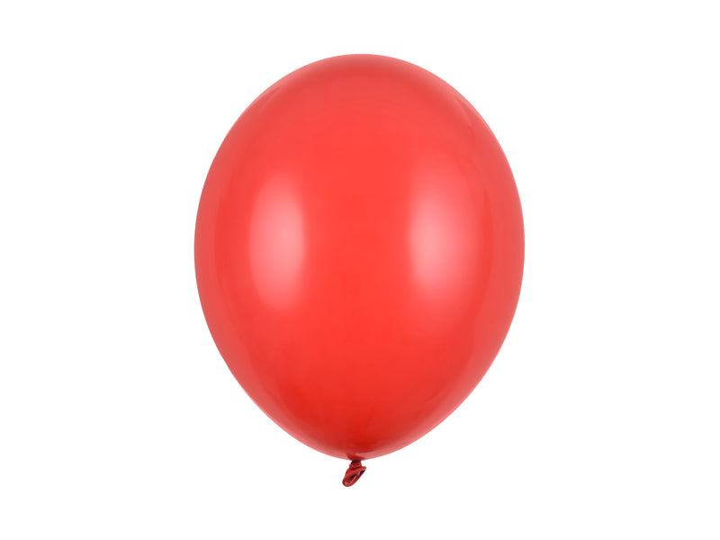 Balon lateksowy jednokolorowy 30cm z helem i wstążką