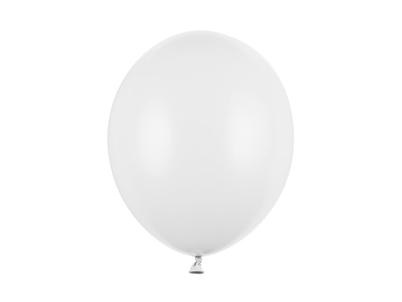 Balon lateksowy jednokolorowy 30cm z helem i wstążką