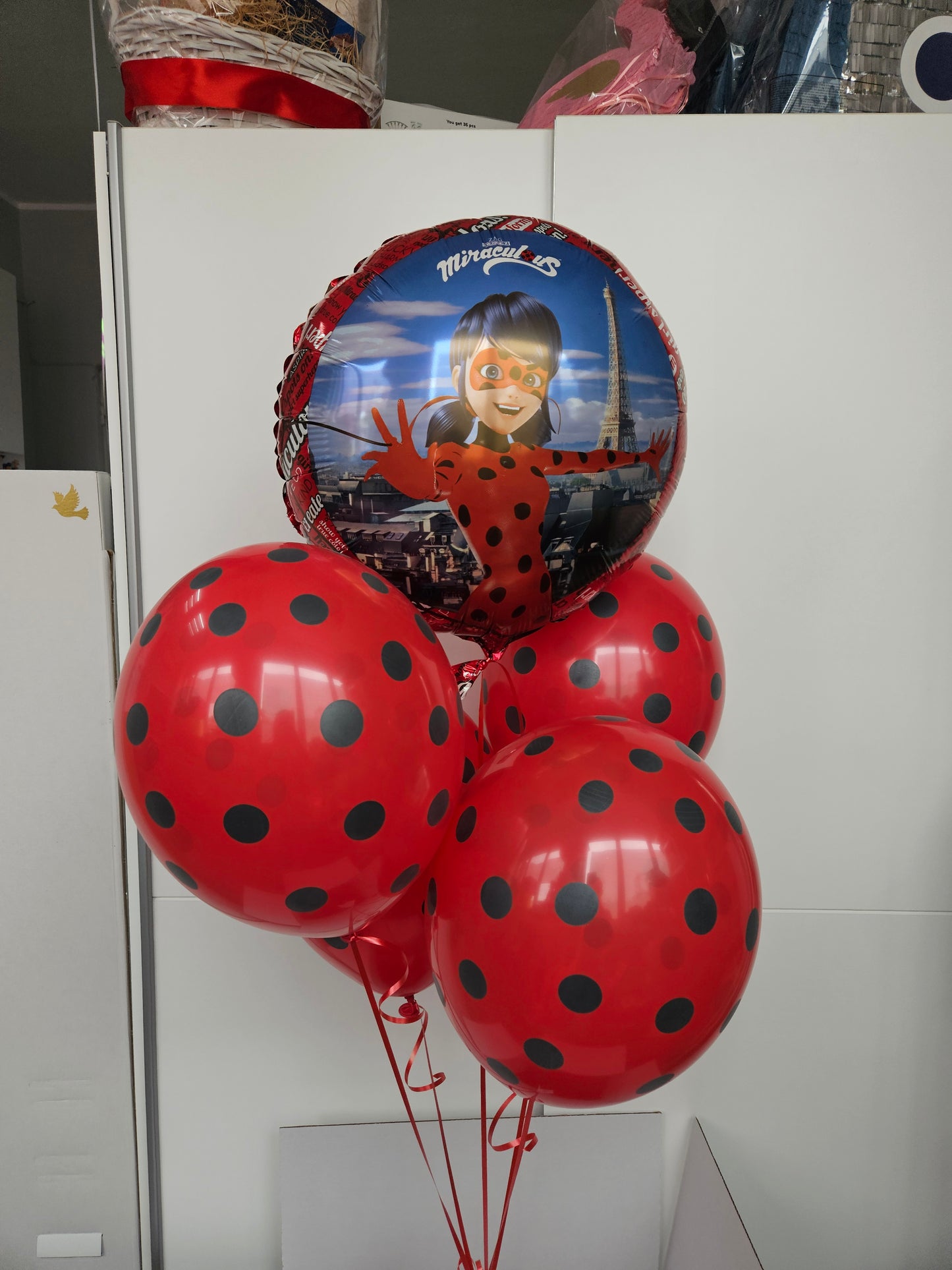 Zestaw bukiet balonów Biedronka Miraculous