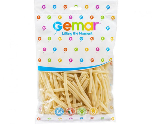 Balony Rurki Włoskie D4 (5cm/2") kolor przezroczysty #000