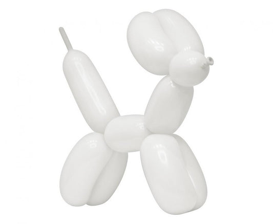 Balony Rurki Włoskie D4 (5cm/2") kolor biały #001