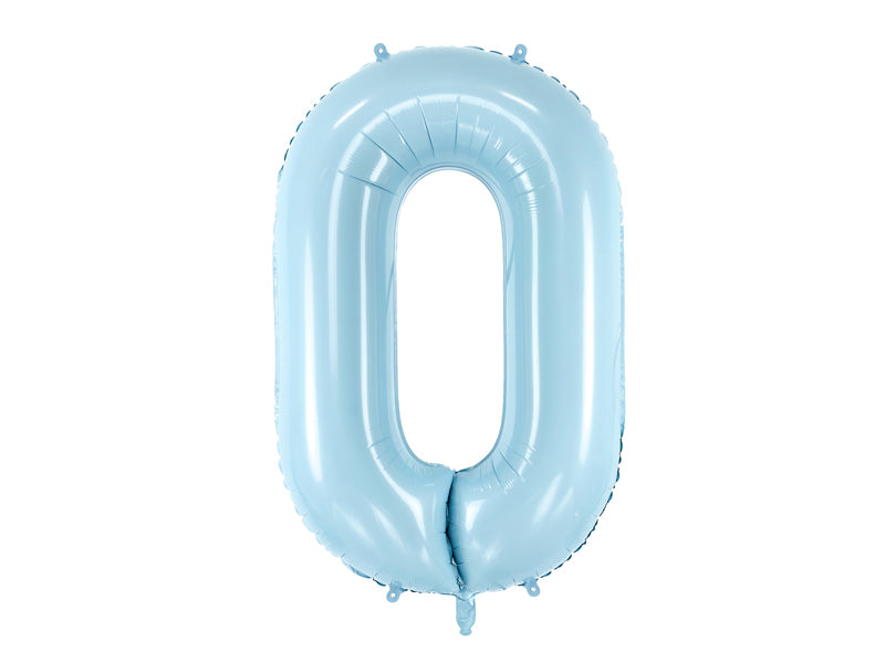 Balon foliowy Cyfra DUŻA 86cm, niebieski, różne warianty (0-9)