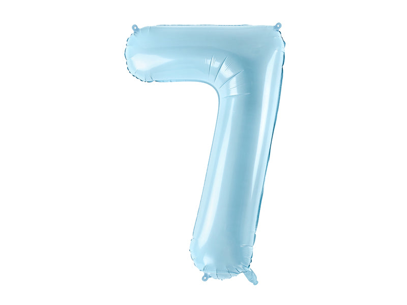 Balon foliowy Cyfra DUŻA 86cm, niebieski, różne warianty (0-9)