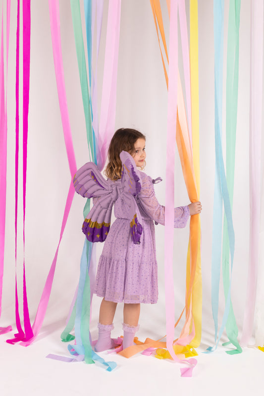 Balon foliowy Skrzydła Motyla fioletowe, 102 x 50 cm