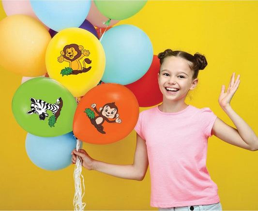 Bukiet balonów Safari z HELEM i wstążką