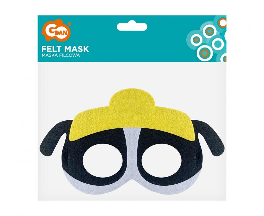 Maska filcowa Psia Brygada - Szef budowy,