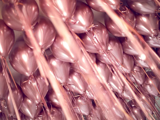 Balony Glossy 30cm, różowe złoto