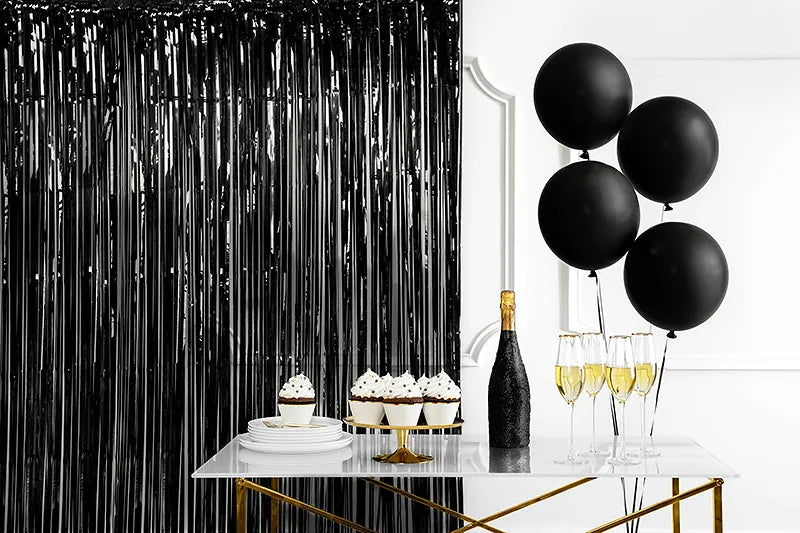 Kurtyna Party, czarny, 90x250cm (1 op. / 1 szt.)