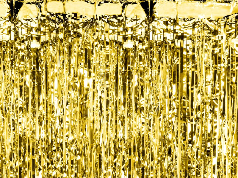 Kurtyna Party, żółty złoty, 90 x 250cm (1 op. / 1 szt.)