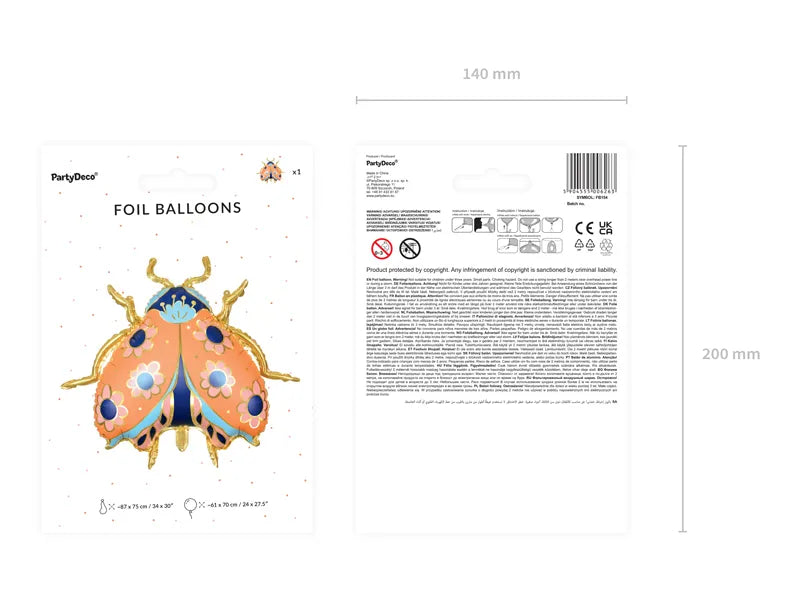 Balon foliowy Biedronka, 61x70 cm, mix (1 op. / 1 szt.)