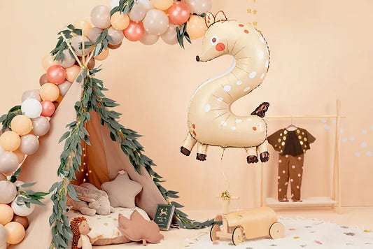 Balon foliowy Cyfra 2 - Sarenka, 65x102 cm (1 op. / 1 szt.)