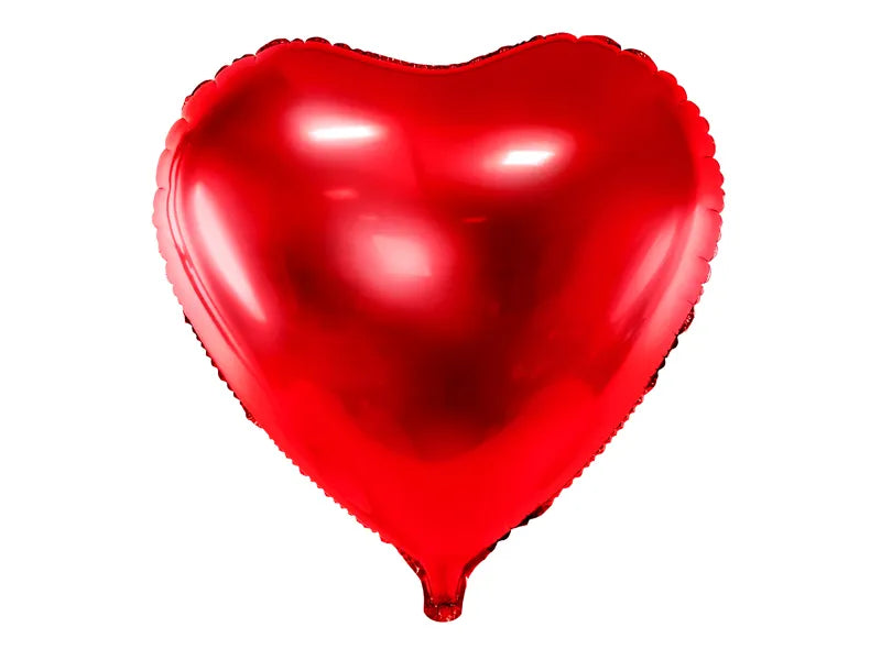 Balon foliowy Serce, 46cm, czerwony (1 op. / 1 szt.)