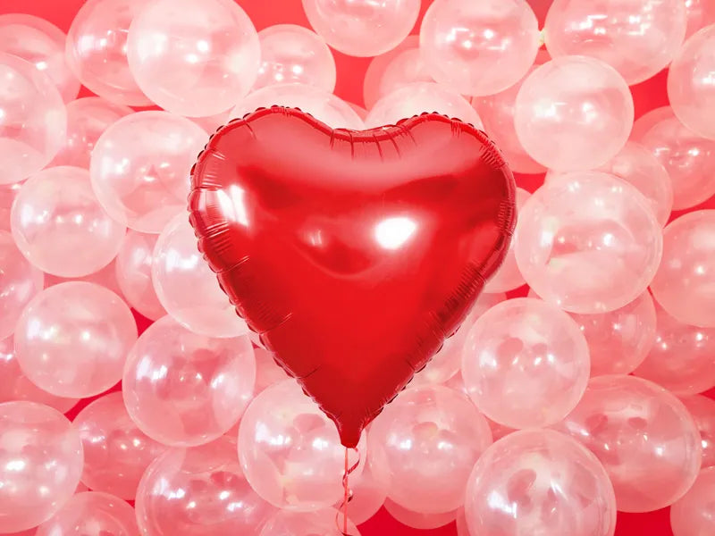 Balon foliowy Serce, 46cm, czerwony (1 op. / 1 szt.)