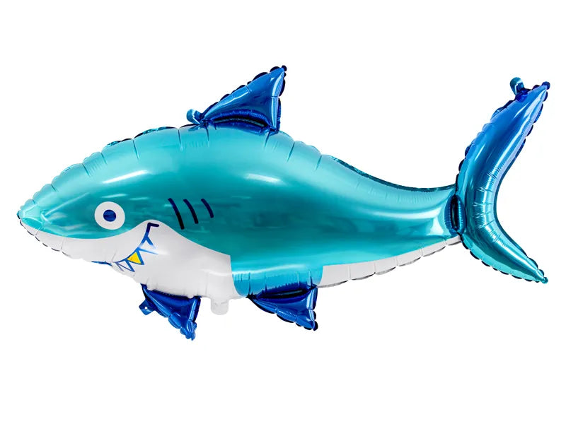 Balon foliowy Rekin, 92x48 cm, niebieski (1 op. / 1 szt.)