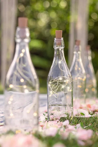 Lampki LED z korkiem do butelki, ciepły biały, 197cm (1 op. / 1 szt.)