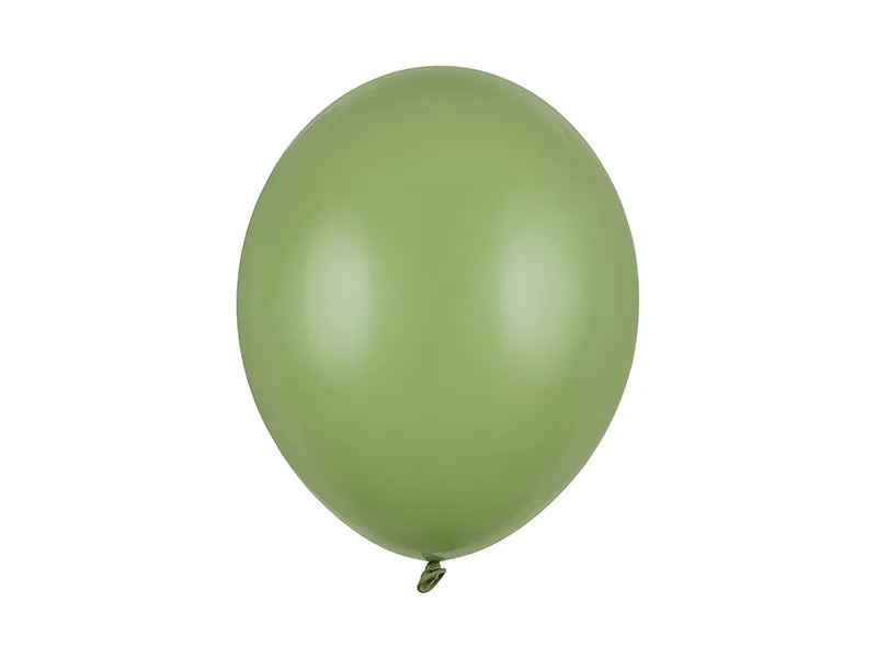 Balon lateksowy jednokolorowy 30cm z helem i wstążką