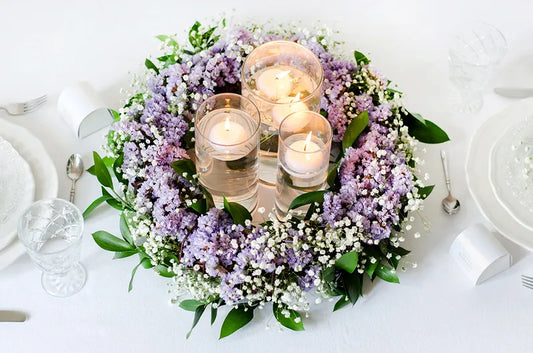 Świeca pływająca matowa, biały, 4cm