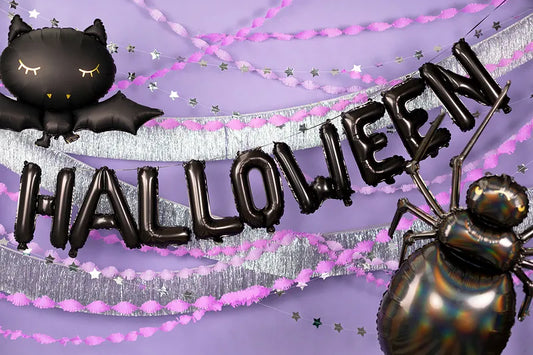 Balon foliowy Halloween, 280x46 cm, czarny (1 op. / 1 szt.)