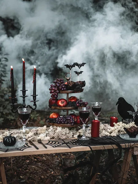 Dekoracje do muffinek Nietoperze, czarny, 3.6-4.7cm: 1op./6szt.