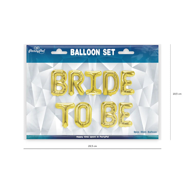 Balon foliowy napis Bride to be złoty