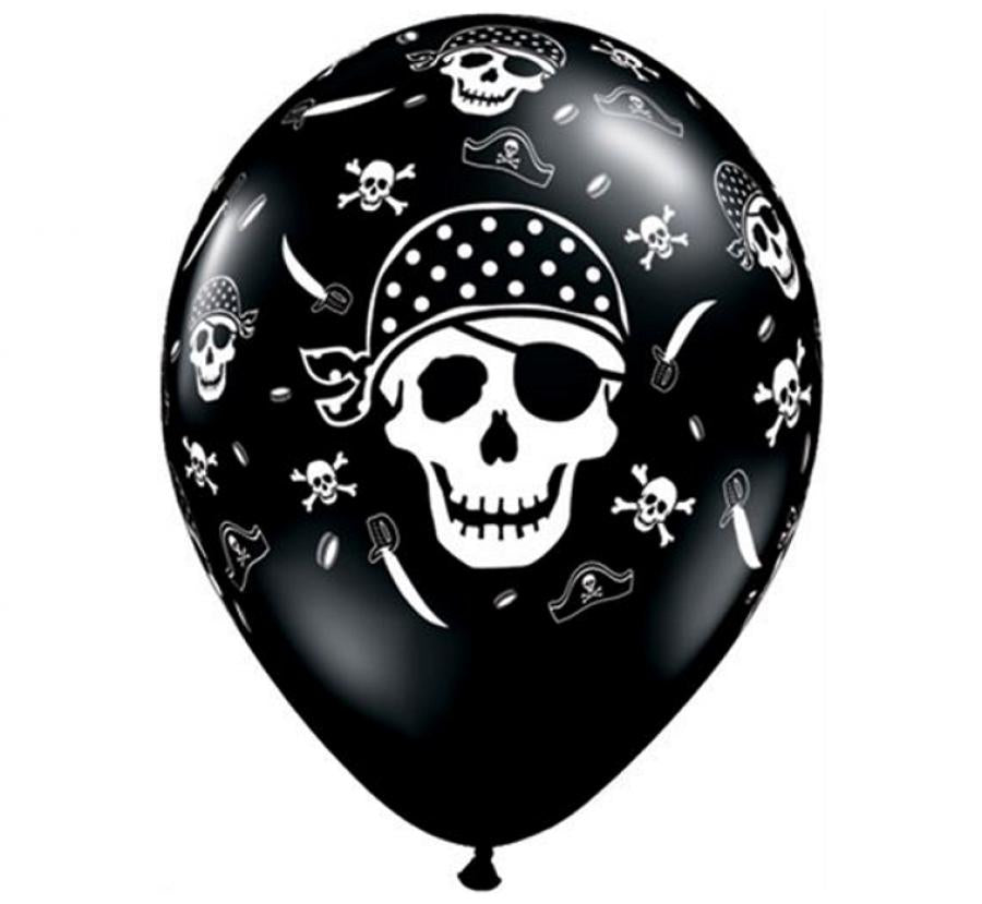 Zestaw bukiet balonów na Pirackie przyjęcie "Czaszki"