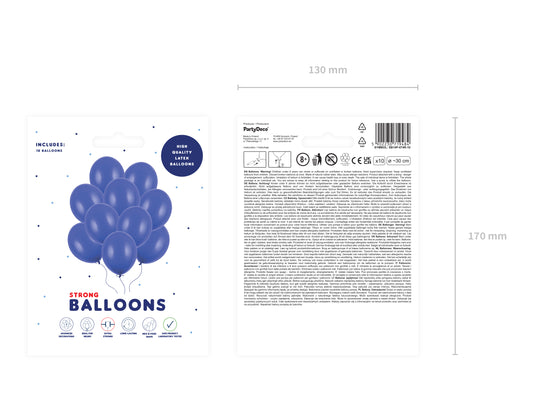 Balony Strong 30cm, Pastel Royal Blue
