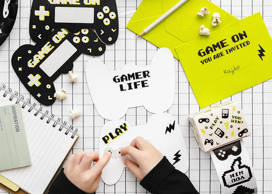 Zaproszenia Gamepad, mix: 1op./6szt.