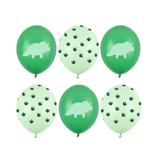 Balony z Helem w Pudełku Prezentowym – Dinozaury