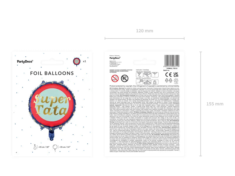 Balon foliowy Super Tata 35cm