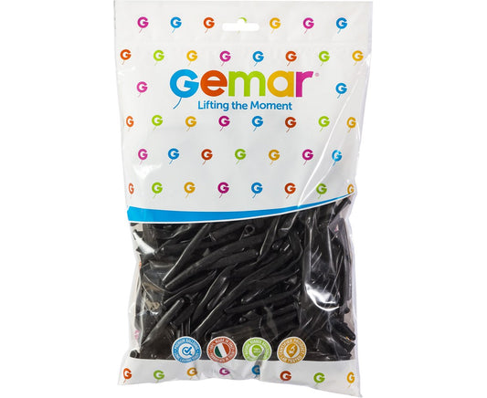 Balony rurki włoskie, typ 160, czarne, 1op./100szt.