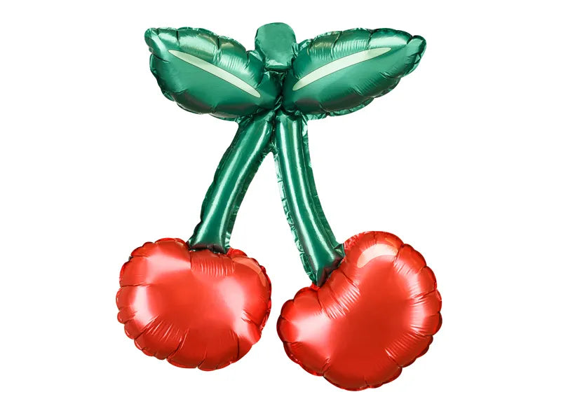 Balony foliowe do girland owoc Wisienki, 28x31 cm, 1op./3szt.