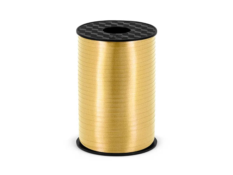 Wstążka plastikowa, złoty stonowany, 5mm/225m (1 op. / 1 szt.)