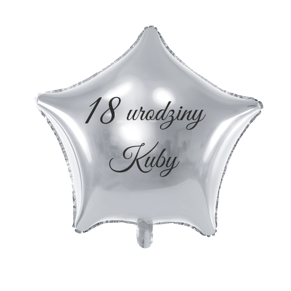Balon personalizowany na urodziny z imieniem i wiekiem