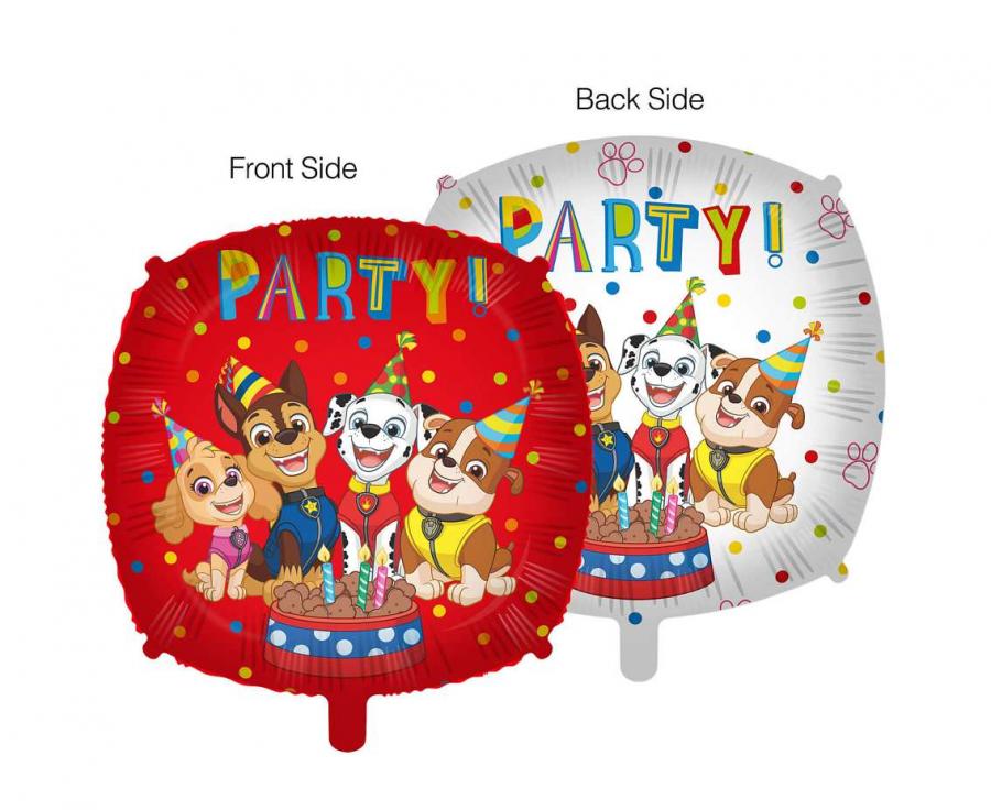 Balon foliowy Psi Patrol, Party, 45 cm