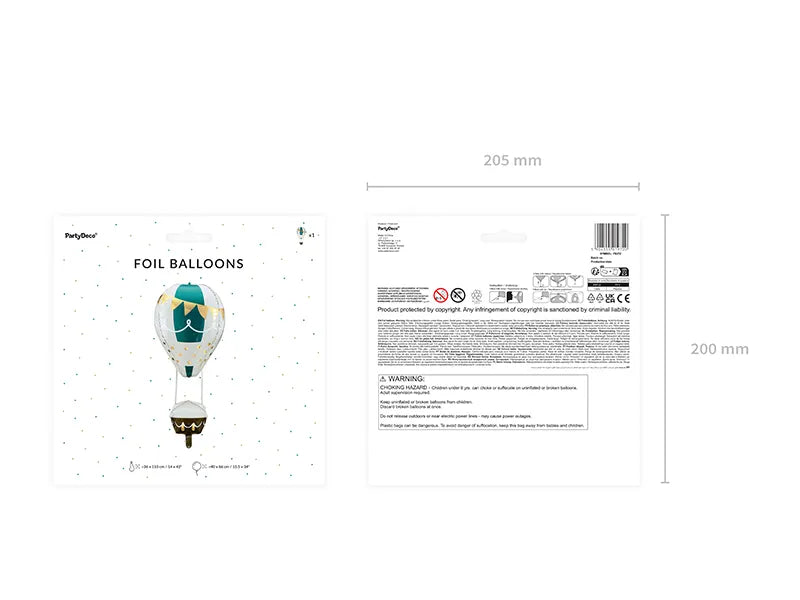 Balon foliowy - Balon 4D, 40 x 86 cm