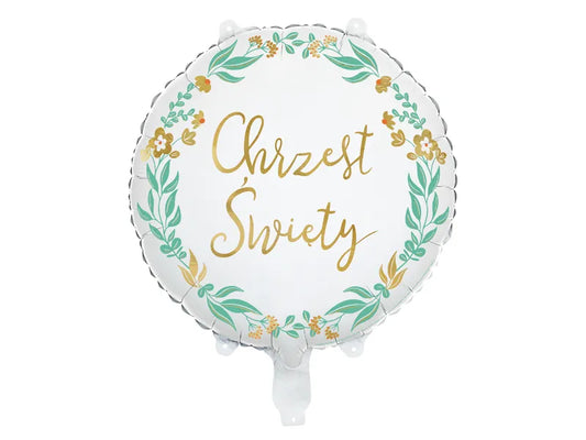 Balon foliowy ''Chrzest Święty'', 45 cm