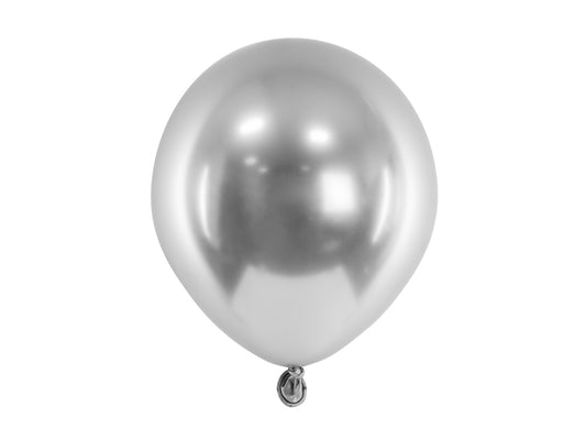 Balony Glossy 12cm, srebrny