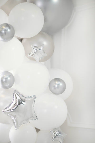 Balony Glossy 12cm, srebrny