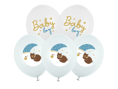 Balony 30 cm, Baby boy, mix: (1op./6szt.)