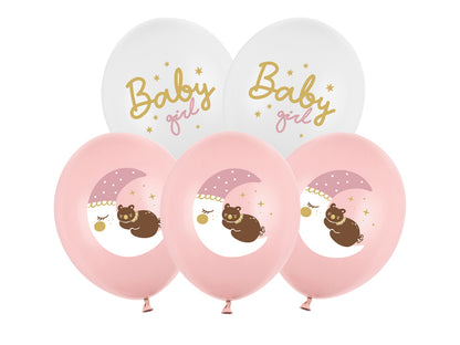 Balony 30 cm, Baby girl, mix: (1op./6szt.)